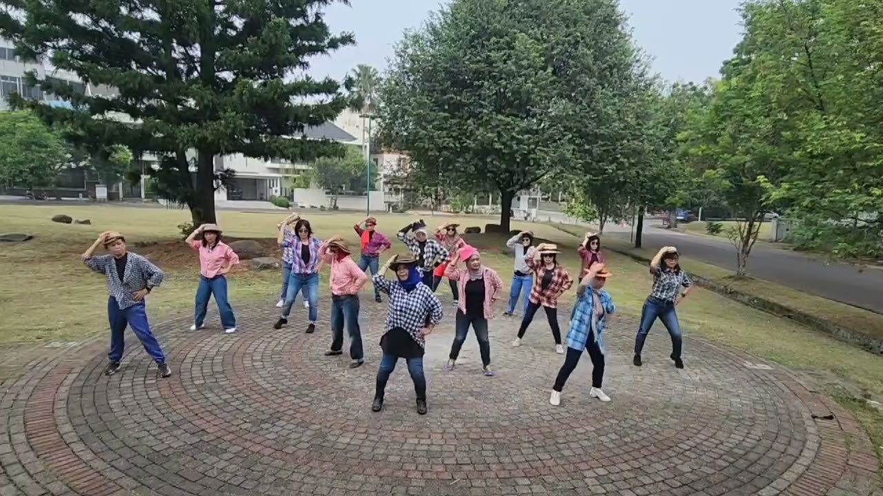 Cowboy Yodel - Line Dance | demo by Madam Anglo 21 | Choreo by Audrey Watson (Scotland)