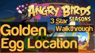Angry Birds Seasons Abra-Ca-Bacon Golden Egg Location Bonus Level 5 3 Star Walkthrough screenshot 5