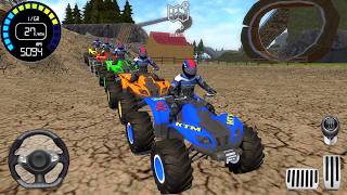 Impossible Dirt Quad Bikes Racing Game #3 - Extreme Motocross ATV Bike Stunts - Android IOS Gameplay screenshot 4