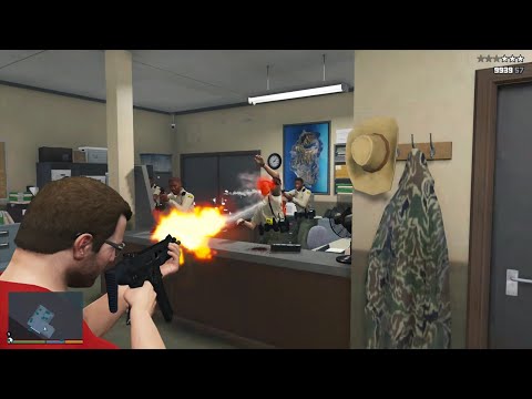 GTA 5 RDE 4.0.2 - Davis Police Station Massacre + Ten Star Escape