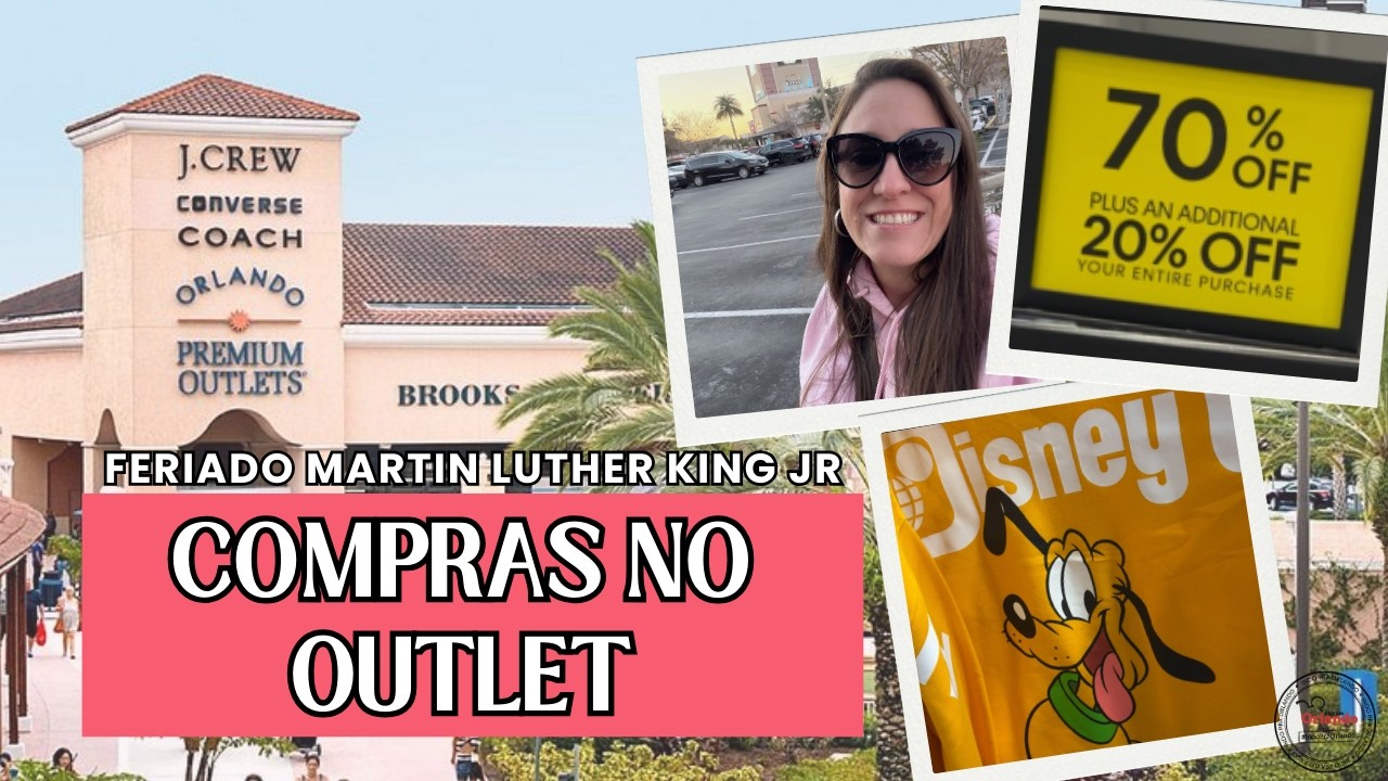 Feriado + desconto em Orlando 🛍️✨ - Martin Luther King Jr Day | Indo Pra Orlando