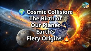 🌍 Cosmic Collision: The Birth of Our Planet | Earth's Fiery Origins 🔥🌑
