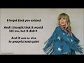 Taylor Swift - I Forgot That You Existed (Lyrics)