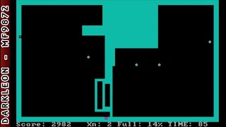 Xonix © 1984 Ilan Rav - PC DOS - Gameplay screenshot 3