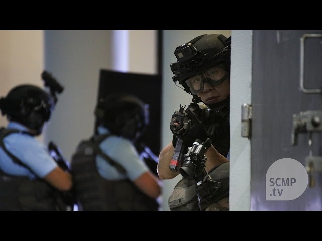 Elite Hong Kong police units conduct anti-terror drill ahead of