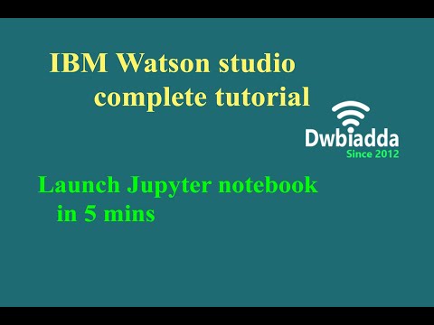 Video: ¿Cómo se hace un portátil Jupyter en IBM Watson Studio?
