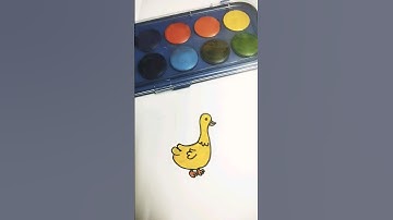 Duck 🦆 drawing easy | How to draw duck #shorts #viral #shortsfeed