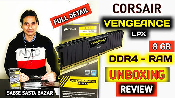Corsair Vengeance LPX 8GB DDR4 3200MHZ Unboxing & Review || Corsiar RAM || DDR4 8GB RAM || Corsiar