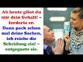 Gib mir ab heute dein ganzes Geld, befahl er. – Schatz, soll ich dir die Pfanne überziehen?
