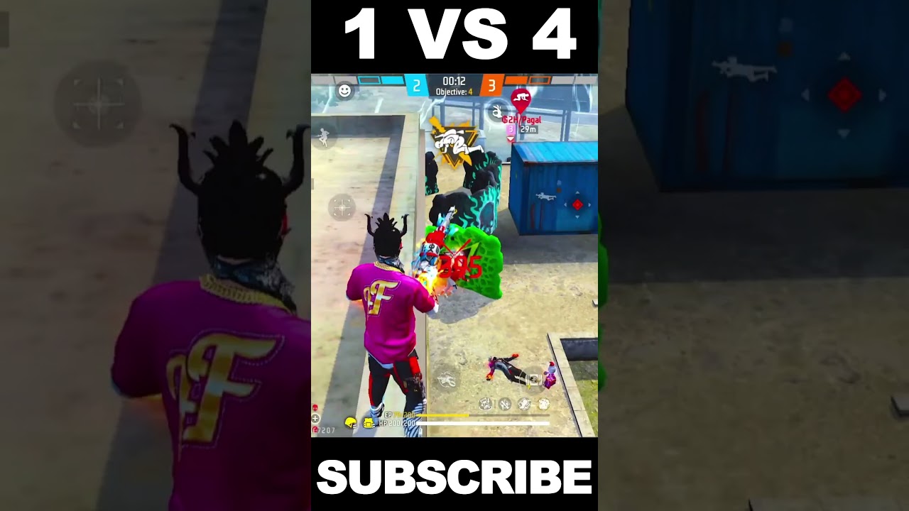 1v4 AWM impossible headshots 