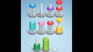 Nut Color Sort Puzzle 3D — Levels 193 -199  Complete Solution | No Commentary