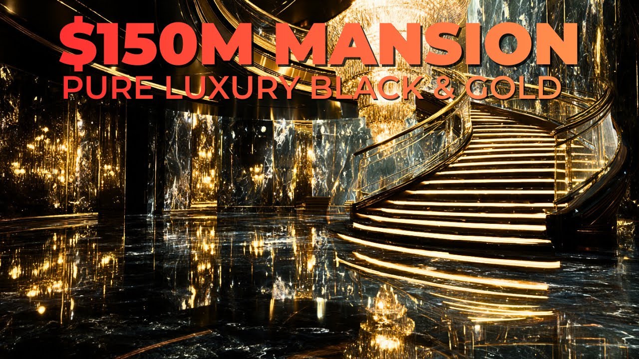 Inside the Most Expensive $150M Black & Gold Mansion | 2026 Luxury Home Tour