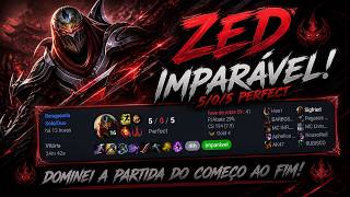 ZED ESTÁ IMPARÁVEL! Carreguei a SoloQ sem morrer!🔥