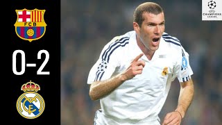 Barcelona Vs Real Madrid Ucl 200102 1St Leg Highligths 23042002