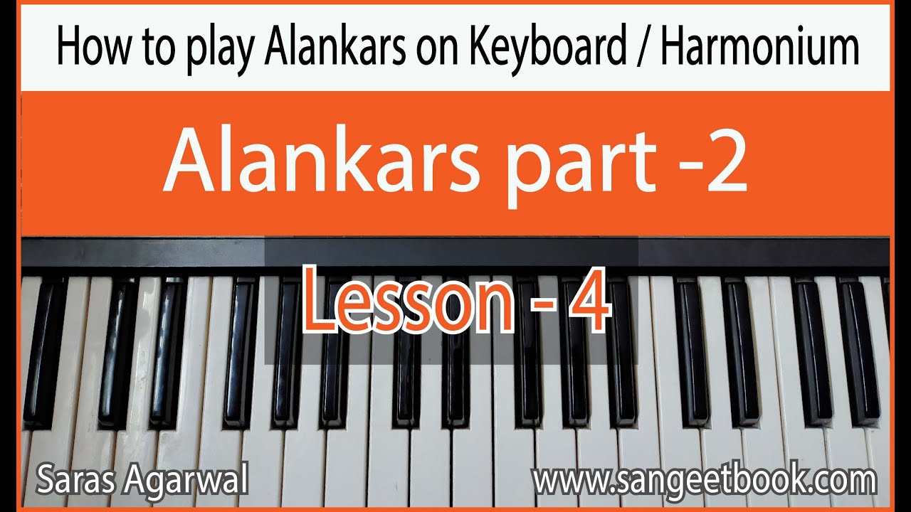 How to play Intermediate Alankars on Keyboard I Indian classical music I Sangeetbook I Saras Agarwal