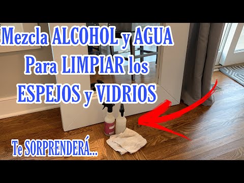 💥 MEZCLA ALCOHOL CON AGUA PARA LIMPIAR LOS VIDRIOS Y ESPEJOS - COMO LIMPIAR ESPEJOS EMPAÑADOS