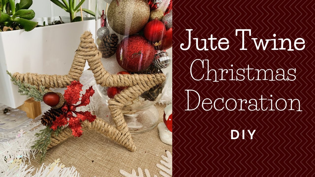 DIY Jute Twine Christmas Decoration/ Tree topper YouTube