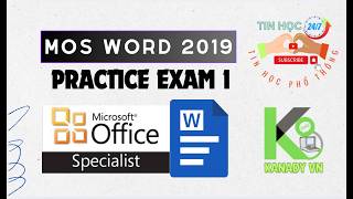 MOS Word 2019 Practice Exam 1 | HDSD Gmetrix và luyện đề MOS Word 1 (MO-100)