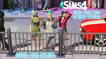 The Sims 4 Blender Tutorials | Adding More than 1 Sim in Blender