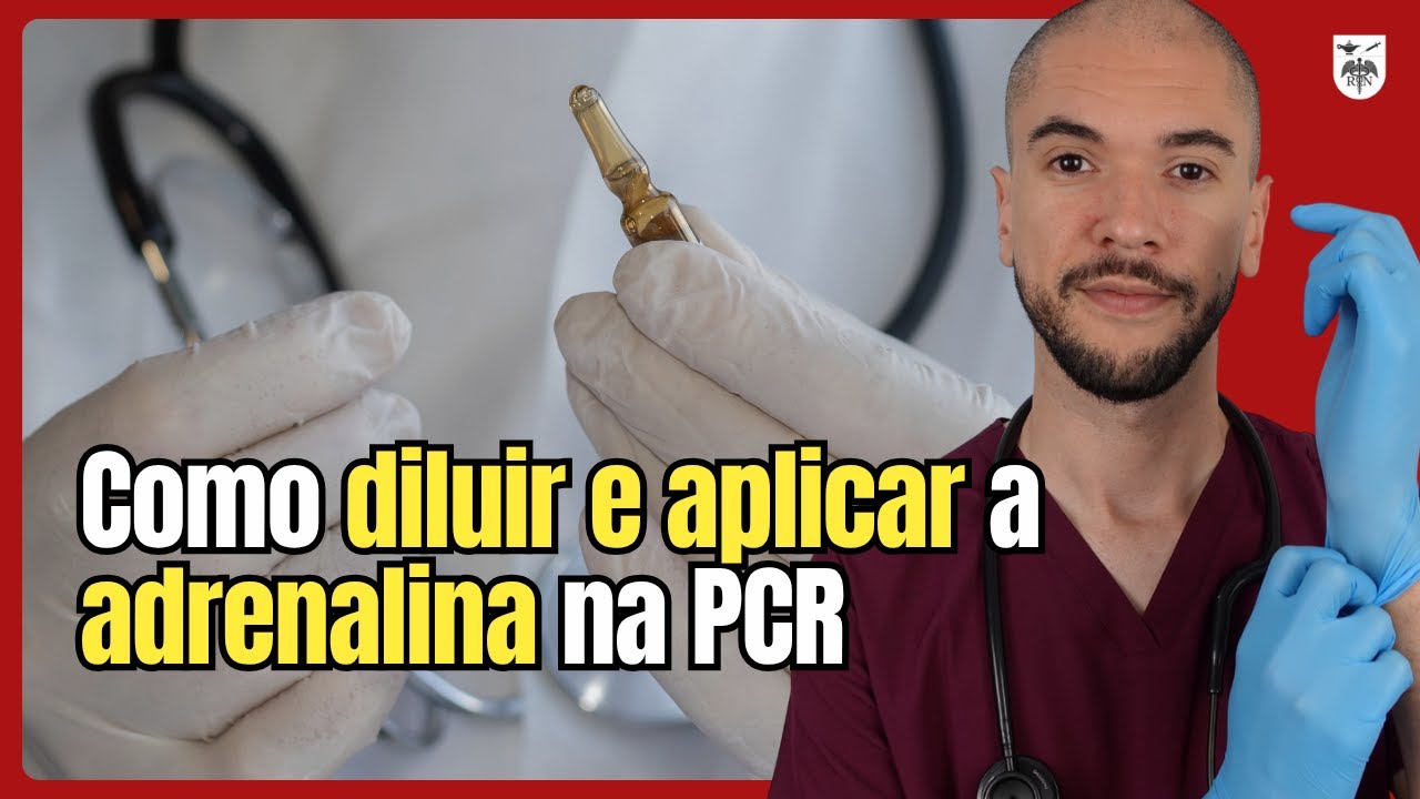 Como PREPARAR e ADMINISTRAR ADRENALINA na PCR NA PRÁTICA (Solução decimal)