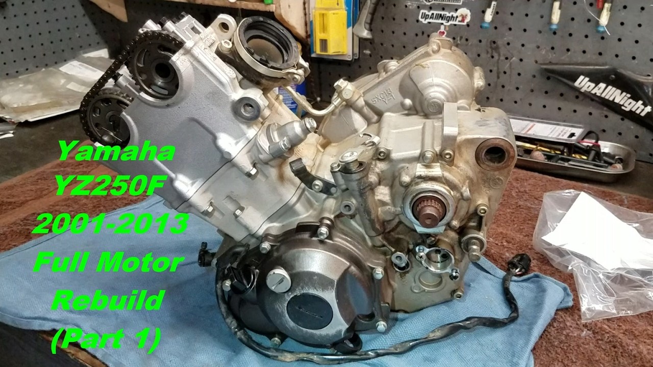 1:11 YZ250F 2001-2013 Motor Rebuild/Transmission Repair (Part 1) Opening engine to get a parts list.