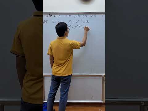 Video Grade 6, 7 - Find x in the exponent - Write briefly #education #thaygiangdaytoan - youtube