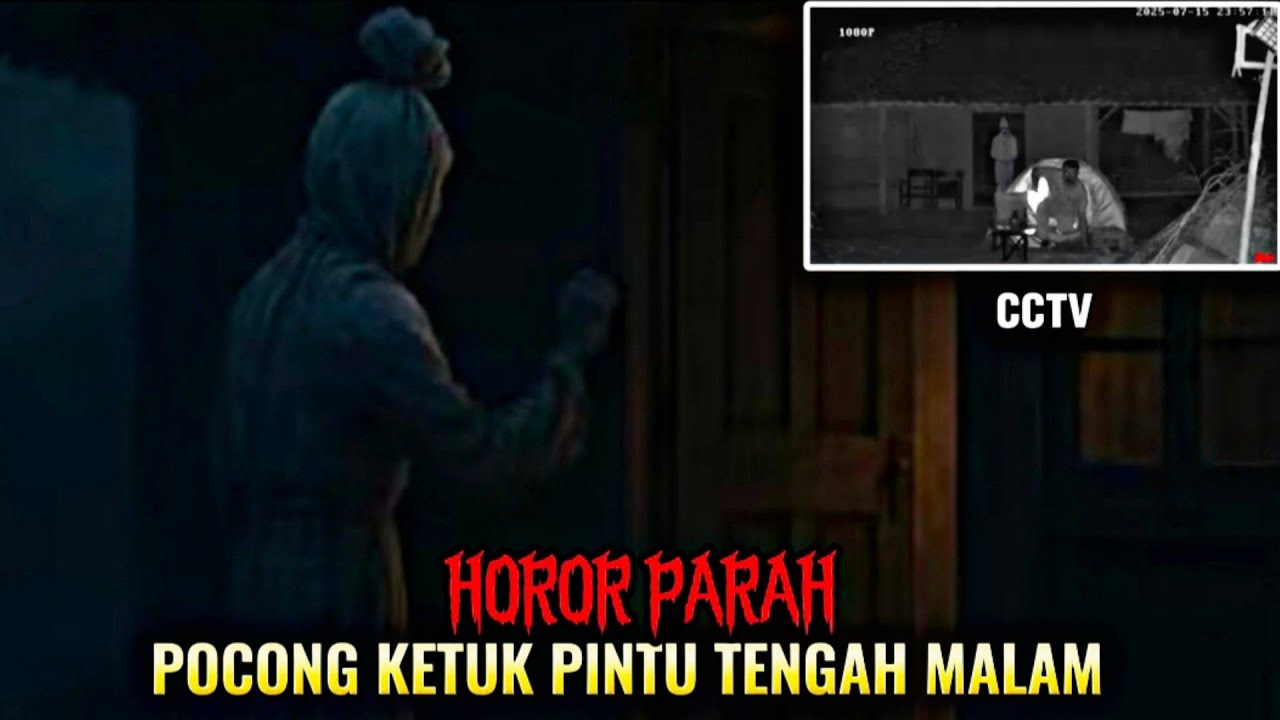 CAMPING HOROR: POCONG KETUK PINTU TENGAH MALAM DI LOKASI BUND1R