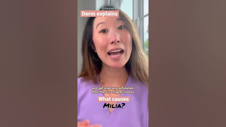 #dermatologist explains what causes #milia ? | #shorts