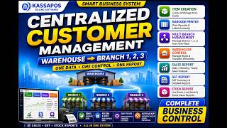 Centralized Customer Management | Warehouse to Multi Branch | Sales, GST & Stock Reports