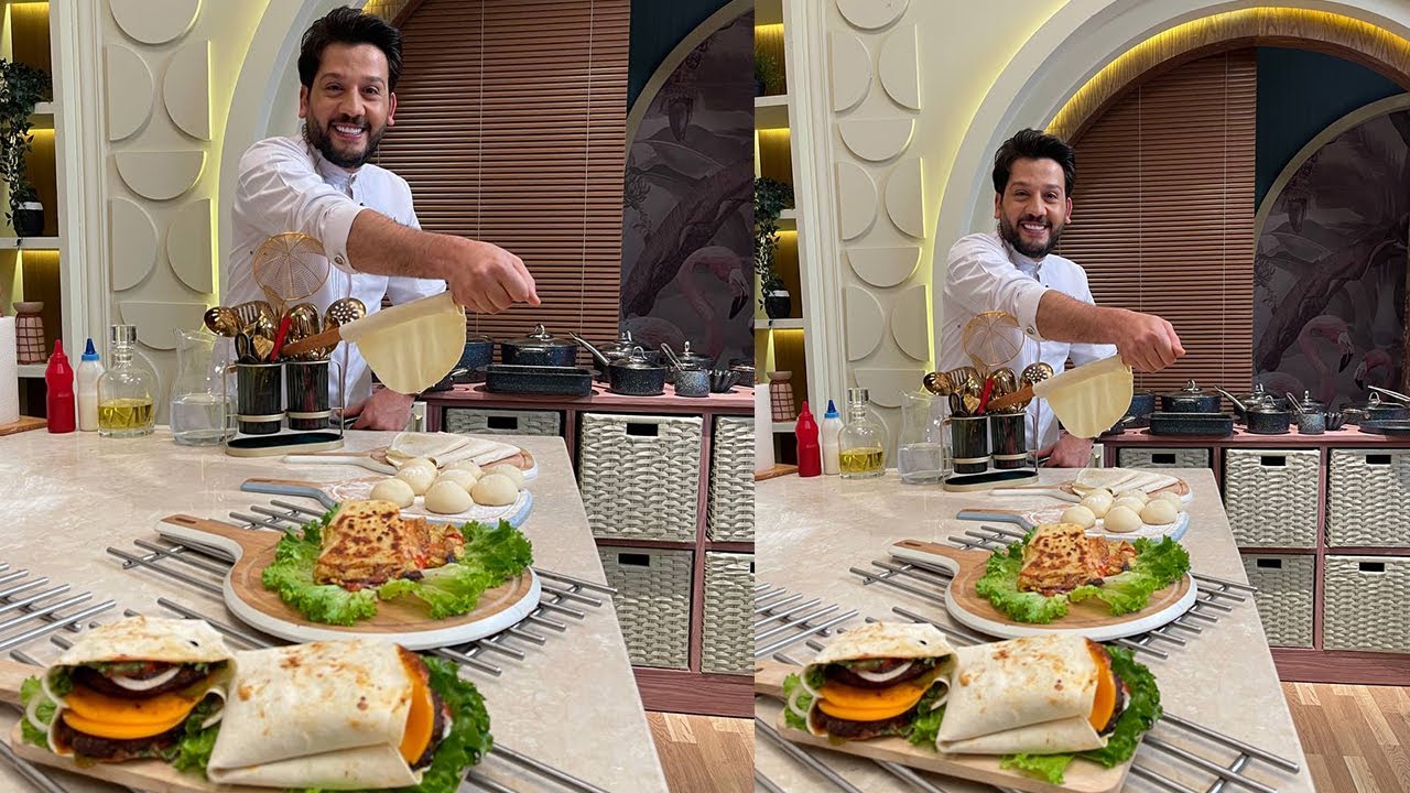 المطعم مع الشيف محمد حامد | خبز التورتيلا - برجر اللحمة - برجر الدجاج - عصير كيوي بالشهد
