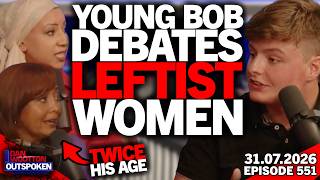 🚨YOUNG BOB CLASHES WITH LEFTIE WOMEN TWICE HIS AGE ON TOMMY ROBINSON ISLAMISM MIGRANTS & ABORTION🚨