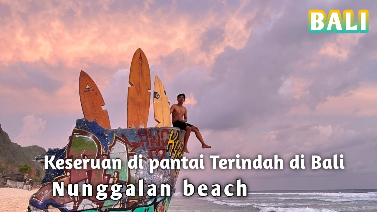 Nunggalan beach ‼️keseruan di pantai terindah di Bali