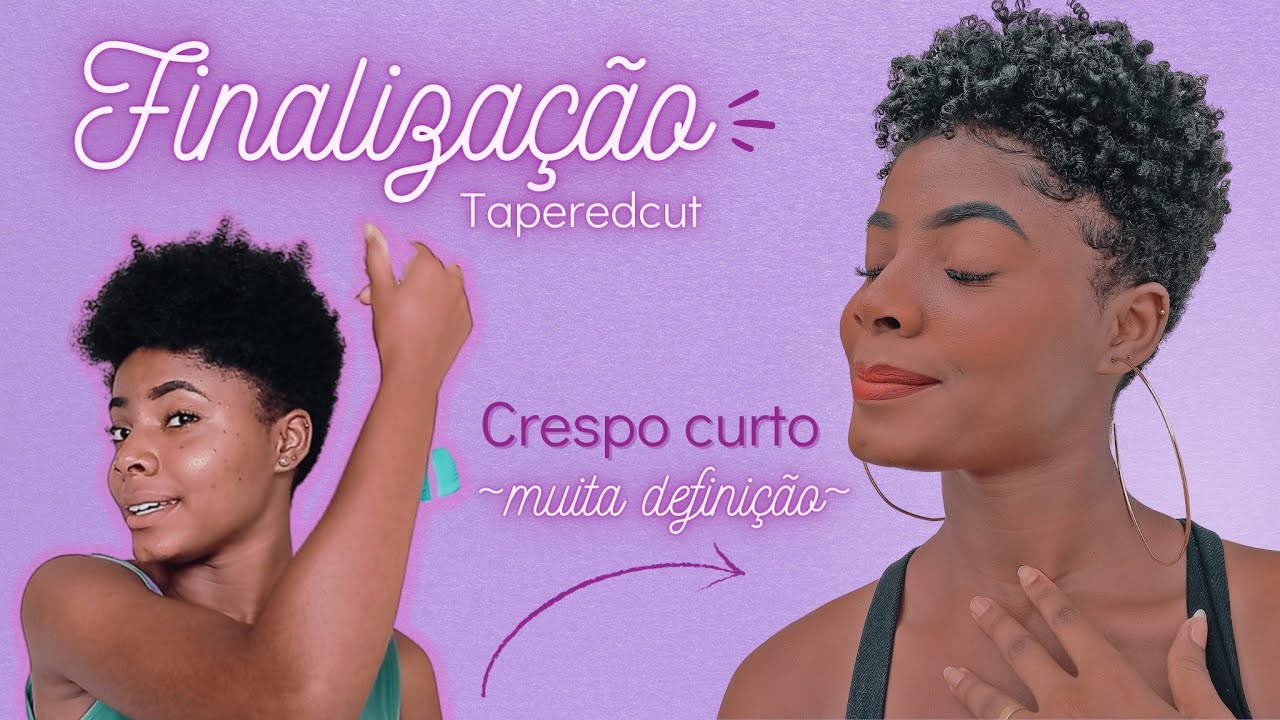 Finalização para cabelos crespo curto | Tapered Cut