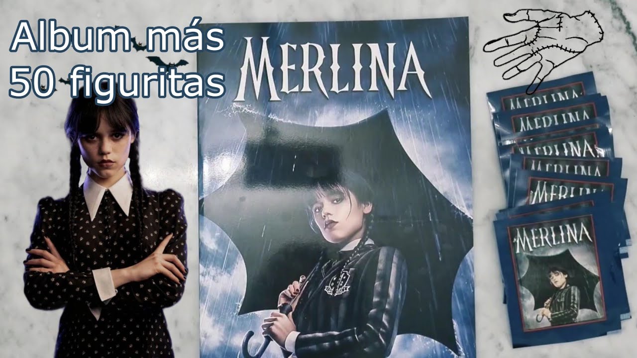 Nueva Colección de Merlina Album más 50 figuritas - YouTube