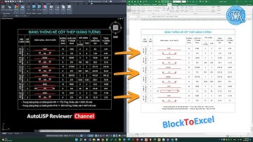 Convert AutoCAD Block table to Excel | QS tool | AutoLISP Just Simple