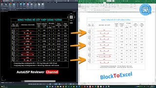 Convert AutoCAD Block table to Excel | QS tool | AutoLISP Just Simple