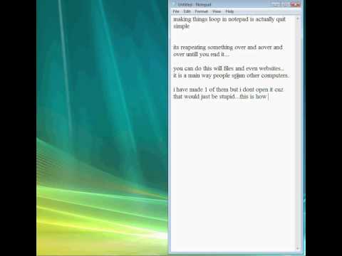 The Basics To NotePad part 2 : looping (Devin)