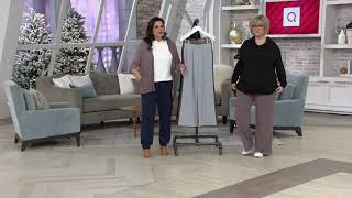 AnyBody Loungewear Plush Terry Wide Leg Pants on QVC