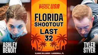 Ashley Benoit vs Tyler Styer | Last 32 | Florida 8-Ball Shootout 2026 screenshot 2
