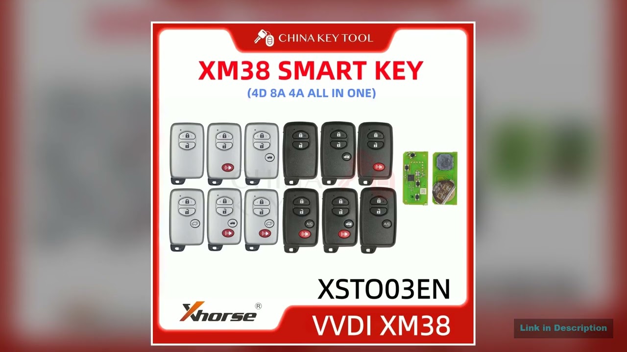 Xhorse XM38 Smart Key Remote 4D 8A 4A All in One For Toyota Lexus XSTO03EN Global Version With Logo