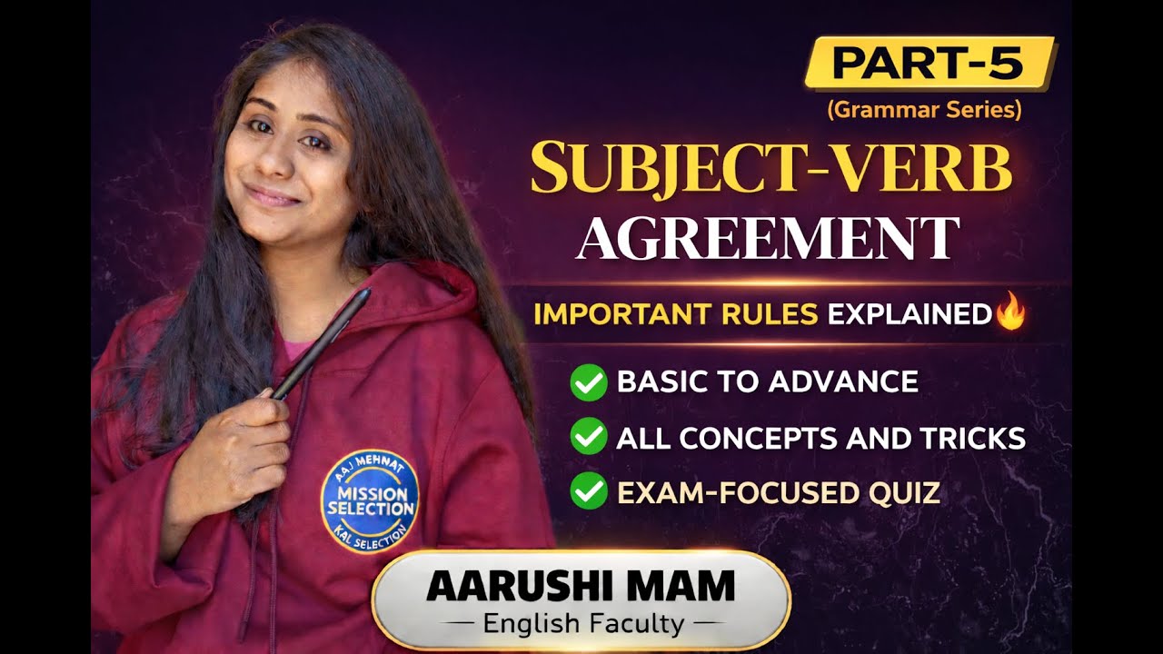 Subject Verb Agreement | Rules ,Practice ,Error detection | Zero to Pro level | SSC , BANK | Part 5