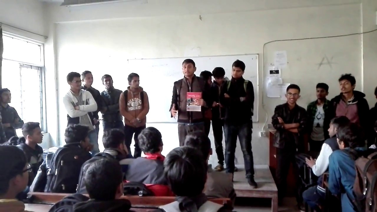 Prabin Dhakal Speaking at 1st yr EF