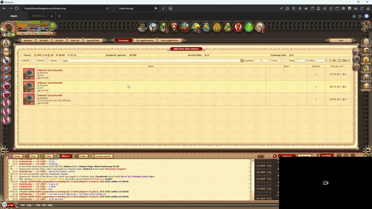 Warofdragons - DWAR - Hunting gold ^^.