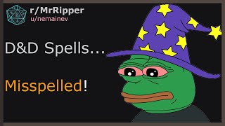 D&D Spells... Misspelled! #dnd