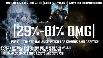 MK11 Ultimate: Sub-Zero Advanced Combo Guide (CUSTOM VARIATION)