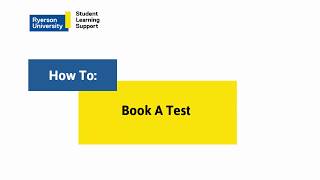 How To Book A Test