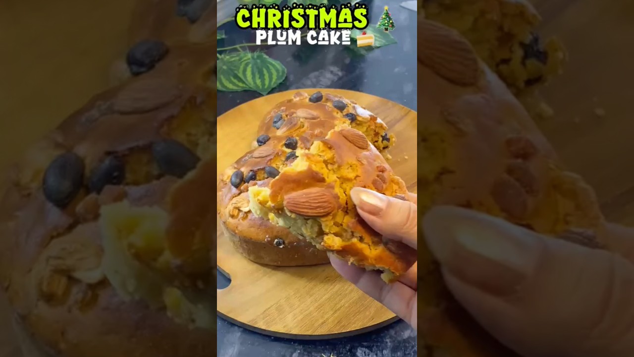 Christmas Plum cake #eggless #viralvideo #recipe #christmas #fruitcake #food #healthy #shortvideo