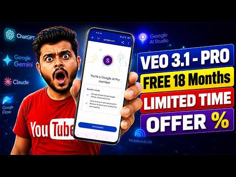 PRO AI – FREE 18 Months 🤩 | How To Use Gemini Veo 3.1 For Free | Make Free AI Videos On Flow