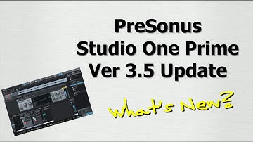 Studio One Prime Ver 3.5 Update - What