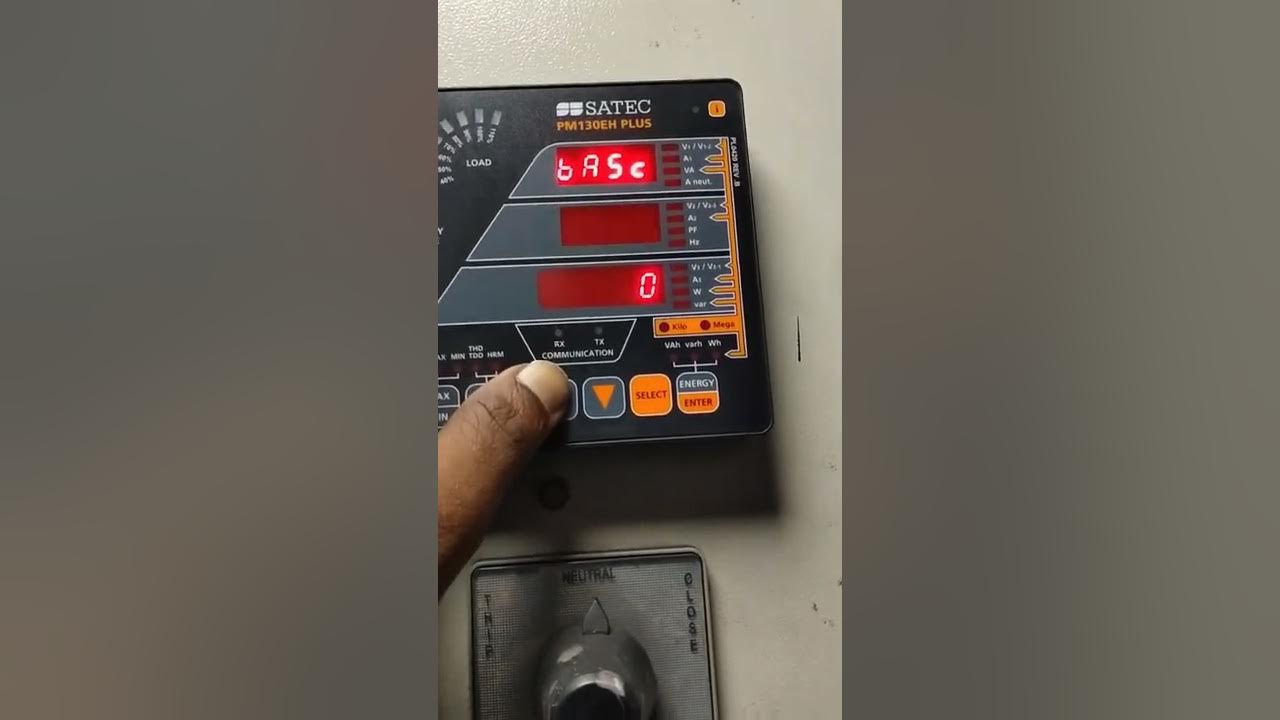 SATEC METER SETTING,IP ADDRESS AND ENERGY READING YouTube